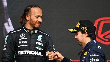 Nuevo capítulo en las épicas batallas entre Checo Pérez y Lewis Hamilton