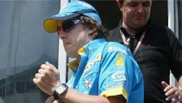 <B>TRANQUILO.</B> Alonso no tiene dudas de que el R25 se adapta a la perfección al trazado de Nürburgring.