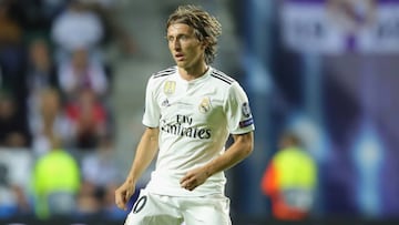 Modric con el Real Madrid. 