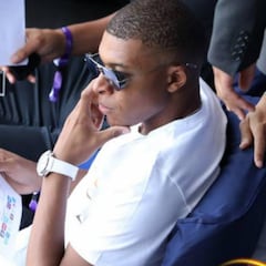 Mbappé asistió a la final de la Copa del Mundo Femenina