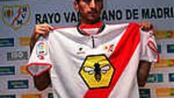 El jugador rayista, Moisés Arteaga. (EFE)