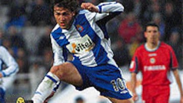 <B>EN MONTJUÏC.</b> Roger no desea irse del Espanyol para ganar más.