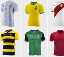 Las camisetas de la Copa América