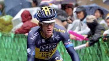 El ciclista australiano Michael Rogers..  