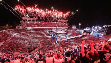 Imagen del Orlando Citrus Bowl&acute;s durante la celebraci&oacute;n de Wrestlemania 33.