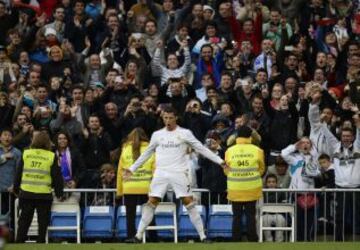 Alegría de Cristiano Ronaldo después de marcar el 5-1 de penalti