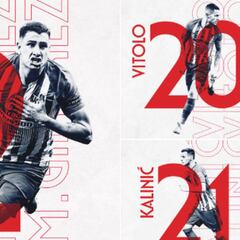 Cambio de dorsales en el Atleti