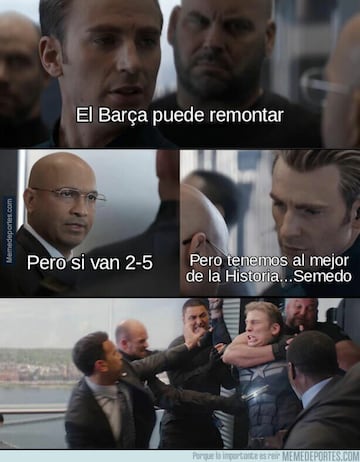 La derrota histórica del Barcelona, protagonista de los memes de la Champions