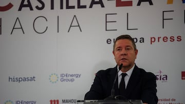 El presidente de Castilla-La Mancha, Emiliano García-Page, interviene durante las jornadas ‘Castilla-La Mancha hacia el futuro’, en el Palacio Lorenzana, a 25 de octubre de 2023, en Toledo, Castilla-La Mancha (España). Los temas que se tratan durante el evento giran en torno a los principales retos que afrontará la región a corto plazo.
25 OCTUBRE 2023;JORNADAS;PRESIDENTE;RETOS;FUTURO;
Mateo Lanzuela / Europa Press
25/10/2023