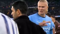 La lamentable escena de Haaland con Arteta por la que le llueven las críticas