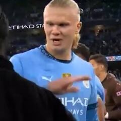 La lamentable escena de Haaland con Arteta por la que le llueven las críticas