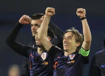 Soccer Football - UEFA Nations League - League A - Group 4 - Croatia v Spain - Stadion Maksimir, Zagreb, Croatia - November 15, 2018 Croatia's Luka Modric celebrates after the match