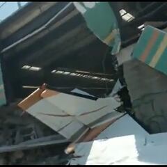 Así quedó la Bodega Aurrera de Temixco tras avionetazo