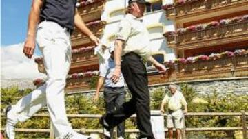 <b>HOMBRES RYDER. </b>Edoardo Molinari y Jiménez dominan el Omega.