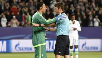 Rocchi con Keylor Navas.