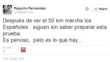 Paquillo acusa a los espa?oles de no saber preparar la prueba
