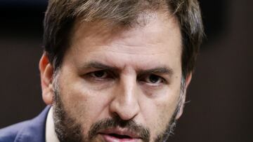 Bogotá. Marzo 10 de 2025. En el Congreso de la República, el representante Andrés Forero ofreció una rueda de prensa en la que habló sobre los recursos destinados por el Gobierno Nacional al sector salud.(Colprensa - Catalina Olaya)