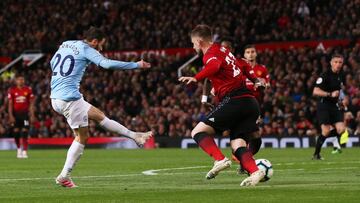 Manchester United 0-2 Manchester City: los ciudadanos retoman la punta