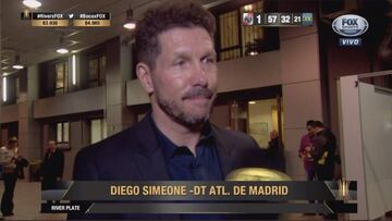 El alegato de Simeone contra la final en el Bernabéu: "Es una pena"