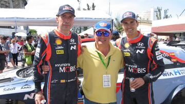 Carlos del Barrio, Pipo López y Dani Sordo.