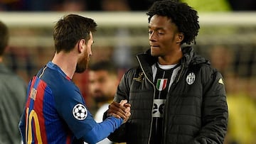 Cuadrado se reencuentra con Messi y Neymar en Champions