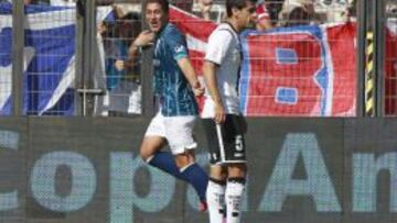 Ibañez anotó un gol en el clásico ante Colo Colo.