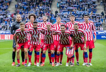 Once incial del Atlético de Madrid.
