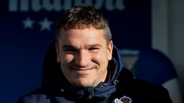 Jon Ansotegi, entrenador de la Real Sociedad B.