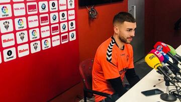 David Rodríguez en rueda de prensa.