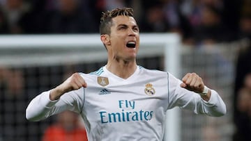 Cristiano Ronaldo, celebrando su gol ante el PSG.