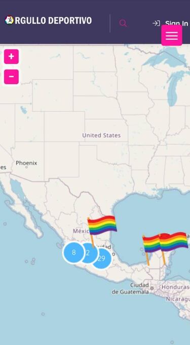 Crean Mapa Interactivo del Orgullo Deportivo LGTB+