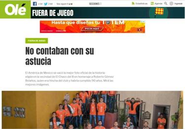 Foto del América, mejor de la historia para los argentinos