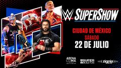 Este es el cartel de WWE Supershow en la Arena Ciudad de México.