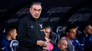 Sarri, ante la Roma.