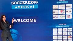 Ananda Rubio en Soccerex Americas, Miami Beach.