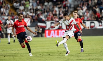 James Rodríguez elogiado por uno de sus compañeros en Rayo Vallecano