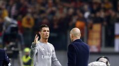 Ronaldo's substitution in Rome his first since last May