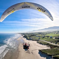 Nico Aubert cruzará Andalucía de punta a punta en paramotor
