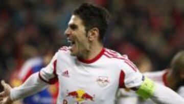 Jonathan Soriano, delantero del Red Bull Salzburgo