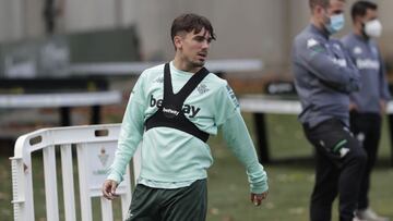 Rodri, en un entrenamiento.