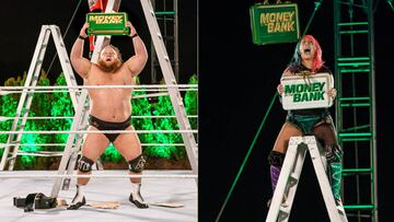 Otis y Asuka festejan sus victorias en Money in the Bank.