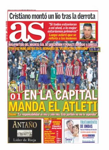 Portadas de la prensa mundial