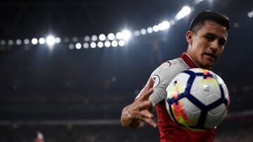 El atacante chileno del Arsenal, Alexis Sánchez.