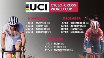 Nuevo calendario de la Copa del Mundo de Ciclocross.