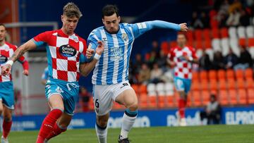 Ramón, durante el Lugo - Málaga.