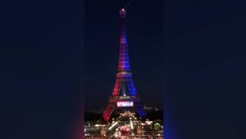 Pelos de punta: el espectáculo de Torre Eiffel para recibir a Neymar