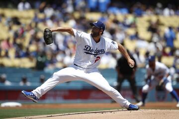 Kershaw tuvo problemas al arrancar la temporada con los Dodgers y solo cuenta con 65 chocolates en 11 juegos con los angelinos.