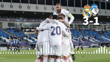Las narraciones del triunfo del Real Madrid ante el Atalanta