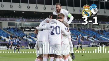 Las narraciones del triunfo del Real Madrid ante el Atalanta