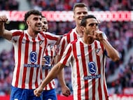 Koke, tras marcar un gol ante el Valencia.